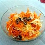 Carrots and courgette salad
