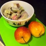 Apple and rhubarb soup 1