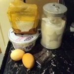 Chocolate mousse with coconuts 0