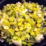 Goat cheese and leeks pie 1