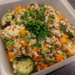 Quinoa bulgur carrot and courgette 52