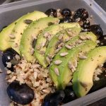 Quinoa bulgur salad with grapes and avocado 32