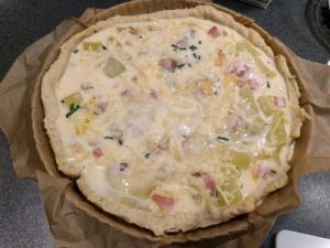 Green squash quiche 42