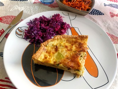 Green squash quiche 62