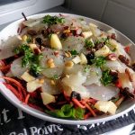 Salad with Jerusalem artichoke