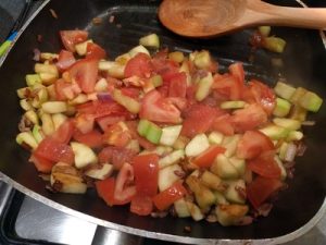 Pasta with red lentils sauce 22