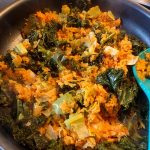 Rosti with sweet potato, leek and kale2