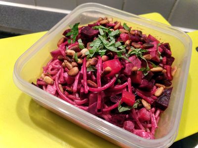 Beetrots and carrots spaghetti2