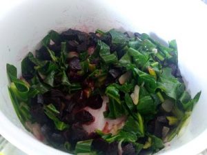 beetroots and spinach risotto 22