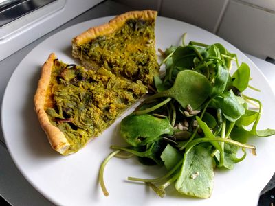 Onion vegan quiche 12