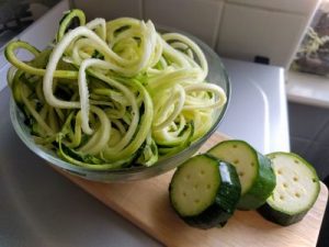 stir fry brocoli, salsify, beansprout, courgette 22