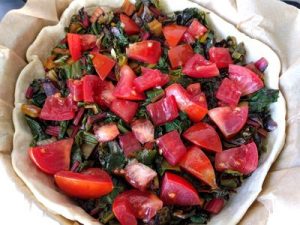 Quiche with swiss chard and tomato 32