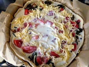 Quiche with swiss chard and tomato 42