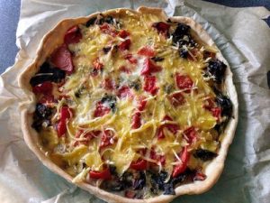 Quiche with swiss chard and tomato 52