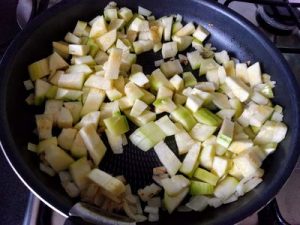 Gnocchi with courgette and tomato 12