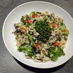 Orzo with brocoli and mushroom 32