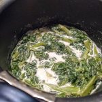 Spinach with cream 22