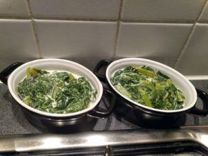 Spinach with cream 32
