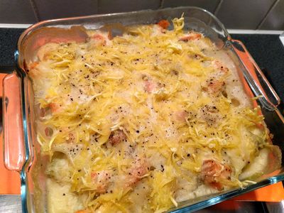 Salmon au gratin 12