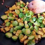 Stir fry with Head of Brussels sprout 22