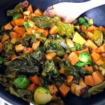 Stir fry with Head of Brussels sprout 32