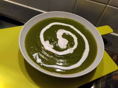 Leek and spinach soup2